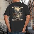 Retirement Plan On Hunting & Fishing Fisherman Hunter Dad Big And Tall Men's T-Shirt Back Print Retirement Plan On Hunting & Fishing Fisherman Hunter Dad Big And Tall Men's T-Shirt Back Print