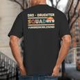 Retro Dad Daughter Squad Unbreakable Bond Father Daughter Big And Tall Men's T-Shirt Back Print