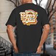 Retro Groovy Dad Family Birthday 60s 70s Hippie Costume Big And Tall Men's T-Shirt Back Print Retro Groovy Dad Family Birthday 60s 70s Hippie Costume Big And Tall Men's T-Shirt Back Print