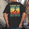 Retro Running Dad Runner Marathon Athlete Humor Outfit Big And Tall Men's T-Shirt Back Print