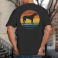 Rhodesian Ridgeback Vintage Retro Dog Mom Dad Big And Tall Men's T-Shirt Back Print