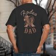 Rodeo Dad Western Cowboy Birthday Boy Family Matching Party Big And Tall Men's T-Shirt Back Print Rodeo Dad Western Cowboy Birthday Boy Family Matching Party Big And Tall Men's T-Shirt Back Print