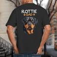 Rottie Dad Rottweiler Dog Big And Tall Men's T-Shirt Back Print