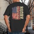 Rugby Blood Sweat Bruises Rugby Player Coach Dad Mom Big And Tall Men's T-Shirt Back Print