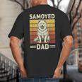 Samoyed Dad Big And Tall Men's T-Shirt Back Print