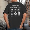 Shepsky Things Do Spare Time Dog Mom Dad Big And Tall Men's T-Shirt Back Print