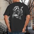 Shih Tzu Dog Playing Electric Guitar Rock Dog Dad Men Women Kids Big And Tall Men's T-Shirt Back Print