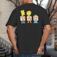 The Simpsons Father's Day Bart Lisa Maggie Dad Birthday Big And Tall Men's T-Shirt Back Print