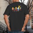 The Simpsons Father's Day Homer And Kids Bike Ride With Dad Big And Tall Men's T-Shirt Back Print