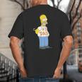 The Simpsons Homer Number 1 Dad Father's Day V2 Big And Tall Men's T-Shirt Back Print