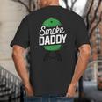 Smoke Daddy Green Egg Pitmaster Dad Tshirt BBQ Grill Big And Tall Men's T-Shirt Back Print