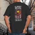 Softball Dad My Favorite Softball Player Calls Me Dad Big And Tall Men's T-Shirt Back Print