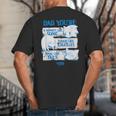 Sonic The Hedgehog Father's Day Dad Qualities Distressed Big And Tall Men's T-Shirt Back Print