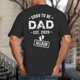 Soon To Be Dad Again Promoted To Dad Again 2026 Big And Tall Men's T-Shirt Back Print