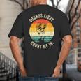 Sounds Fishy Count Me In Dad Grandpa Vintage Fishing Big And Tall Men's T-Shirt Back Print Sounds Fishy Count Me In Dad Grandpa Vintage Fishing Big And Tall Men's T-Shirt Back Print
