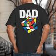 Speed Cubing Dad Puzzle Cuber Cube Kids Big And Tall Men's T-Shirt Back Print Speed Cubing Dad Puzzle Cuber Cube Kids Big And Tall Men's T-Shirt Back Print
