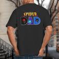Spider Dad Shirt Birthday Fathers Day Halloween Costumes Pjs Big And Tall Men's T-Shirt Back Print