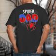 Spiders Dad Matching Family Birthday Father's Day Big And Tall Men's T-Shirt Back Print Spiders Dad Matching Family Birthday Father's Day Big And Tall Men's T-Shirt Back Print