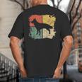 Square Retro German Shepherd Owner Dog Shepard Dad Mom Big And Tall Men's T-Shirt Back Print