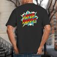 Super Daddy Comic Book Superhero Father's Day Big And Tall Men's T-Shirt Back Print