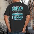 Swimming Parent Swimmer Mom Dad My Favorite Swim Meet Big And Tall Men's T-Shirt Back Print Swimming Parent Swimmer Mom Dad My Favorite Swim Meet Big And Tall Men's T-Shirt Back Print