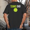 Tennis Dad For Men Tennis Dad Humor Tennis Lover Big And Tall Men's T-Shirt Back Print
