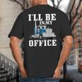 Truck Driver Art For Men Dad Women Trucking CDL Trucker Big And Tall Men's T-Shirt Back Print