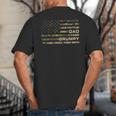 I Have Two Titles Dad And Grumpy Father's Day Grandpa Grumpy Big And Tall Men's T-Shirt Back Print