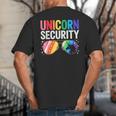 Unicorn Security Birthday Family Halloween Costume Mom Dad Big And Tall Men's T-Shirt Back Print Unicorn Security Birthday Family Halloween Costume Mom Dad Big And Tall Men's T-Shirt Back Print
