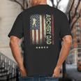 USA American Flag Archery Dad Big And Tall Men's T-Shirt Back Print USA American Flag Archery Dad Big And Tall Men's T-Shirt Back Print