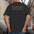 Vintage 1961 Retro 65th Birthday Classic 65 Year Old Men Dad Big And Tall Men's T-Shirt Back Print