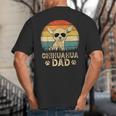 Vintage Chihuahua Dad Dog Lovers Father's Day Tee Big And Tall Men's T-Shirt Back Print