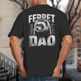 Vintage Ferret Dad Ultimate Pet Lover Ferret Owner Big And Tall Men's T-Shirt Back Print