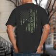 Vintage USA Camo Flag Proud Rottweiler Dad Rottie Silhouette Big And Tall Men's T-Shirt Back Print