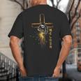 Welder Christian Cross Weld Welding Dad Jesus Lover Big And Tall Men's T-Shirt Back Print