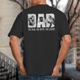 Welder Welding Dad Man Myth Legend Father Small Big And Tall Men's T-Shirt Back Print