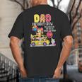 The Wheels On The Bus Dad Birthday Crew Party Toddler Kids Big And Tall Men's T-Shirt Back Print