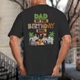 Wild Dad Of The Birthday Girl Zoo Safari Jungle Animal Big And Tall Men's T-Shirt Back Print