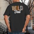 Wild Dad Zoo Born Two Be Wild B-Day Safari Jungle Animal Big And Tall Men's T-Shirt Back Print