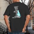 Women Dog Pitbull I Love Dad Tattoo Big And Tall Men's T-Shirt Back Print
