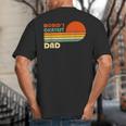 World's Okayest Dad Father Retro Vintage Big And Tall Men's T-Shirt Back Print