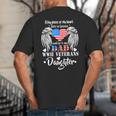 WWII Veterans Daughter Dad Remembrance Veteran Day Big And Tall Men's T-Shirt Back Print
