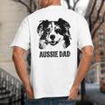 Aussie Dad Australian Shepherd Dog Dad For Men Big And Tall Men's T-Shirt Back Print