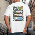 On Back Tired Dads Club Car Race Track On Dad Daddy Big And Tall Men's T-Shirt Back Print