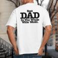 Best Dad In The Whole Wide World Big And Tall Men's T-Shirt Back Print