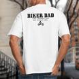 Biker Dad Mountain Bike MTB Father's Day Cyclist Big And Tall Men's T-Shirt Back Print