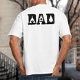 Camping Dad Father's Day Outdoor Bushcraft Camper Big And Tall Men's T-Shirt Back Print