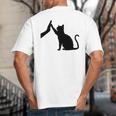 Cat Lover Cat Mom Cat Dad Men Women & Kids Cute Cat Big And Tall Men's T-Shirt Back Print