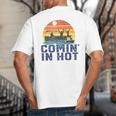 Comin In Hot Pontoon Boat Boating Lake For Dad Small Big And Tall Men's T-Shirt Back Print