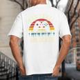 Cute Vintage Dad Level Unlocked Funny Gamer New Daddy Father Big And Tall Men's T-Shirt Back Print